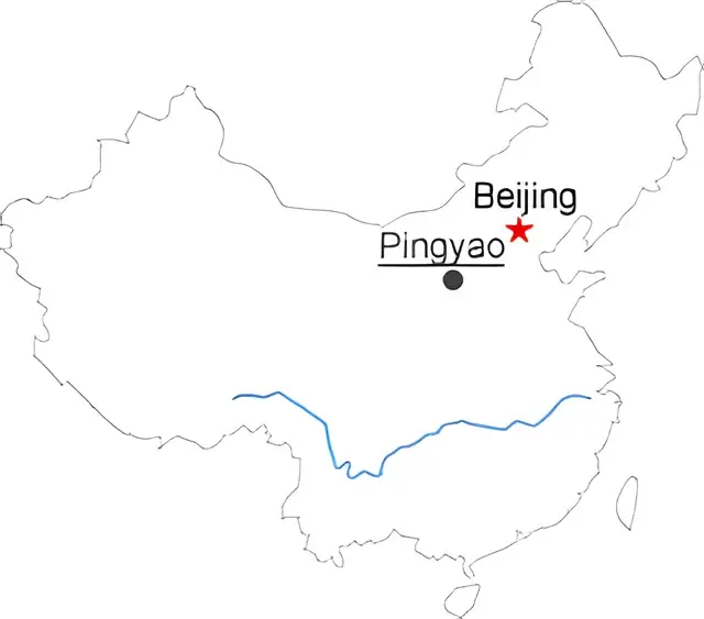 Beijing Pingyao 2 Day Highspeed Train Tour Route overview
