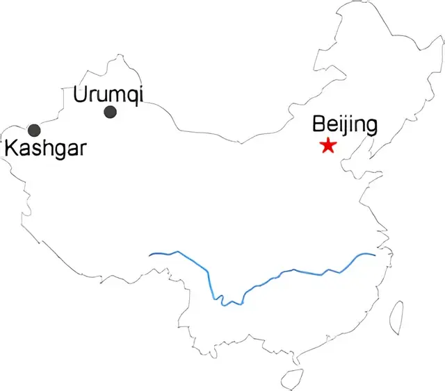 Kashgar Silk Road 2-Day Tour from Urumqi Route overview