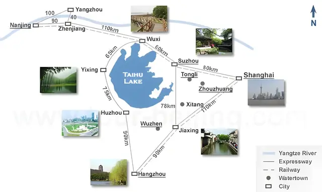 Nanjing Vicinity Map