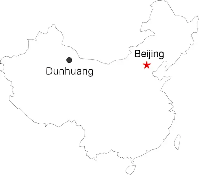 Dunhuang Excursion Day Tour Route overview