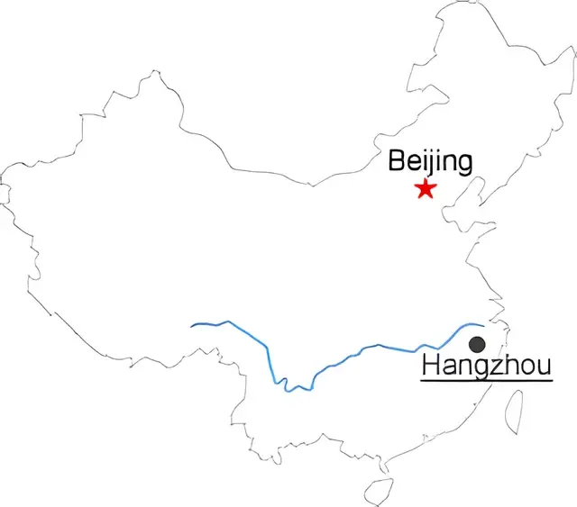 Hangzhou Bike Half Day Tour Route overview