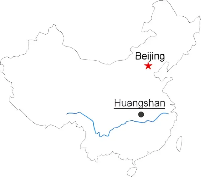 Beijing Huangshan Hongcun 3 Day Round Trip by Flight Route overview