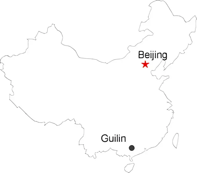Guilin Layover Night Tour Route overview