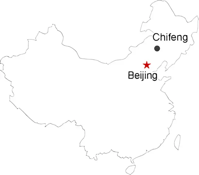 Beijing Chifeng 4 Day Round Trip Tour Route overview