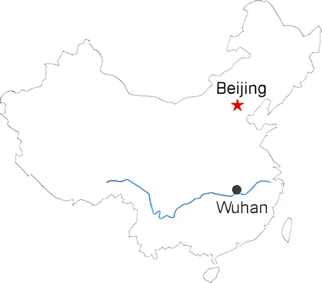 Shanghai Wuhan 4 Day Bullet Train Tour Route overview