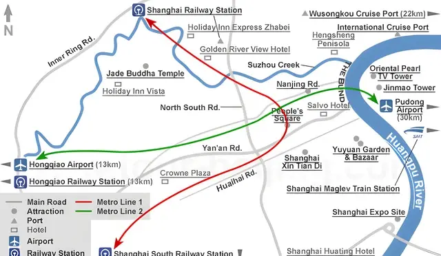 Shanghai Tourist Map