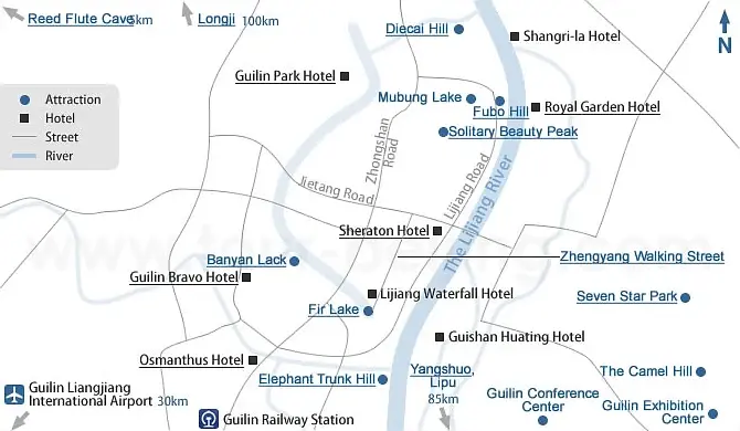 Guilin City Map