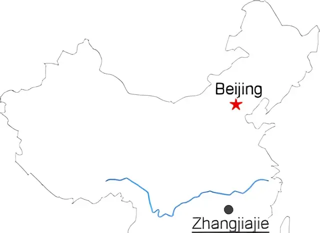 Zhangjiajie 4 Day Tour Route overview