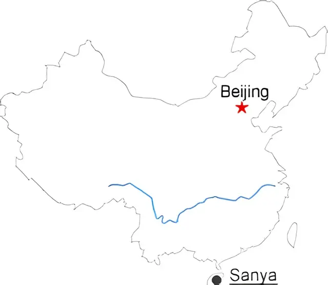 Sanya 5 Day Leisure Tour Route overview