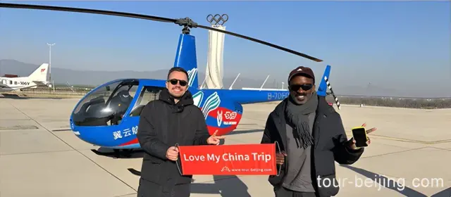 Flying over Mutianyu Great Wall