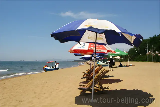 Playing at Beidiahe Beach