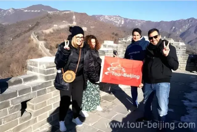 The great wall of Mutianyu in winter