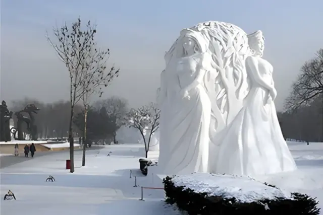 Snow Carving Festival in Sun Island