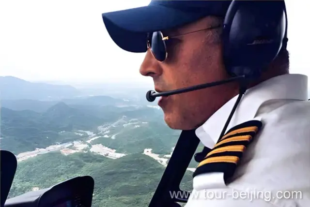Flying over Mutianyu Great Wall