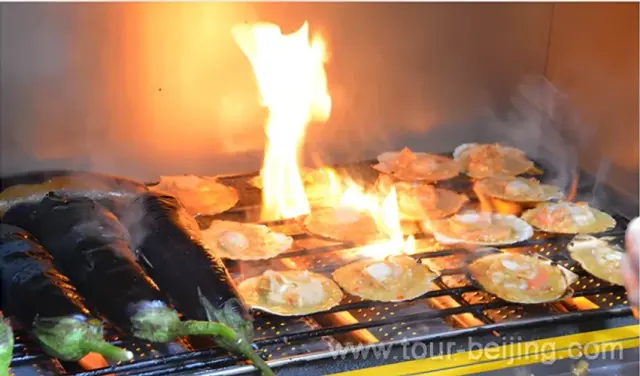 BBQ Scallop & Eggplants