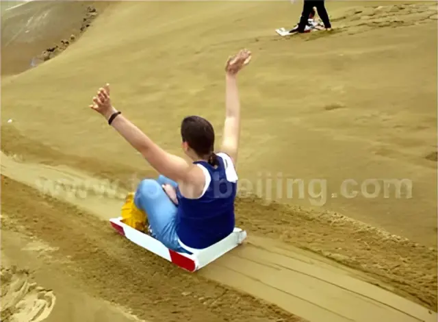 sand sliding for one times