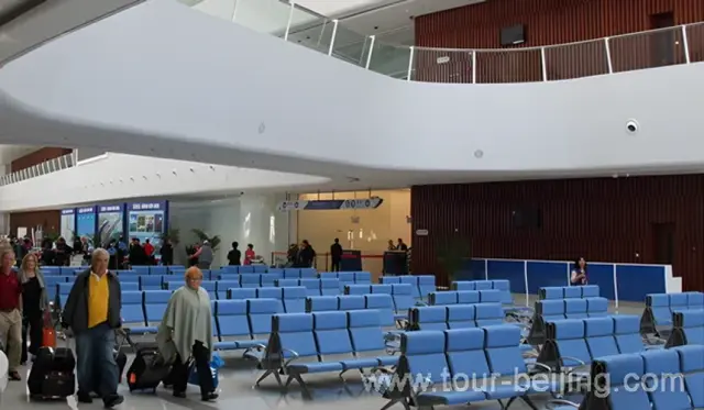 Go through the Mail Hall ( Toilet, Money Exchange and Seats)