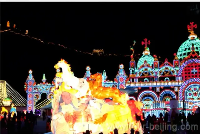 Longqing Gorge Ice Lantern Festival Night Tour