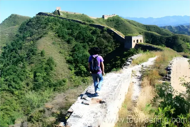 Panlongshan Great Wall is mostly unrestored, original, less tourist