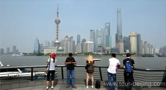Pudong Skyline Viewed from the Bund
