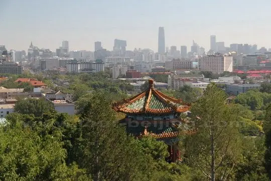 Looking down east to view Beijing Business Center (CBD)