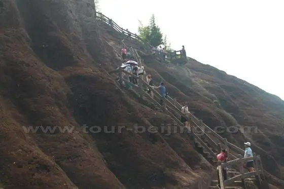 A close at the climbers