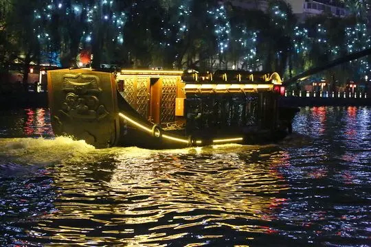 A cruise boat on the waterway