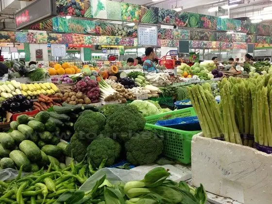 A rich variety of vegetables