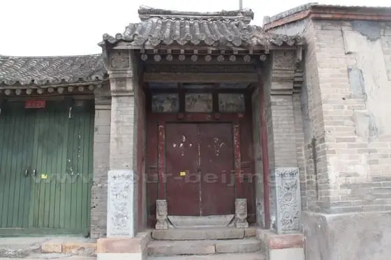 A typical door of the courtyard on in the fort village.