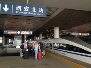 Arrive at Xian North Railway Station