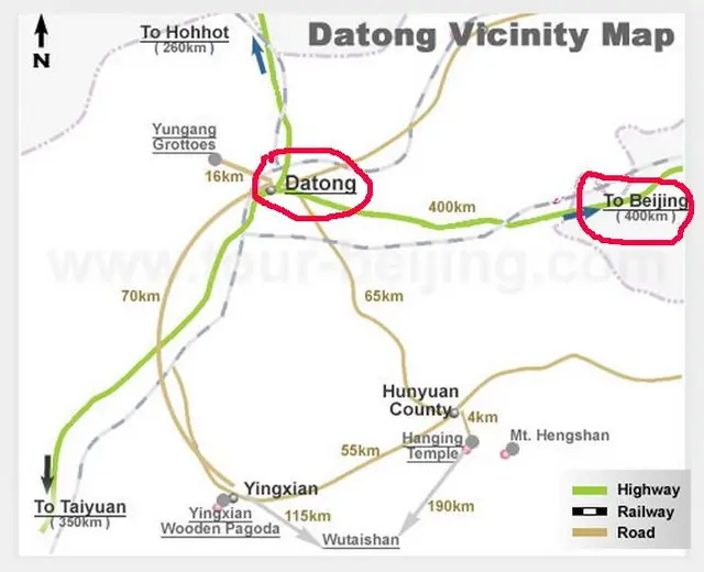 How to get to Datong from Beijing (Train,Bus,Car & Flights)