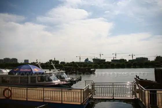 Boating on Tongzhou Grand Canal in Beijing