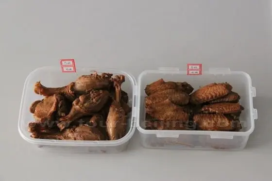 Braised duck wings and legs