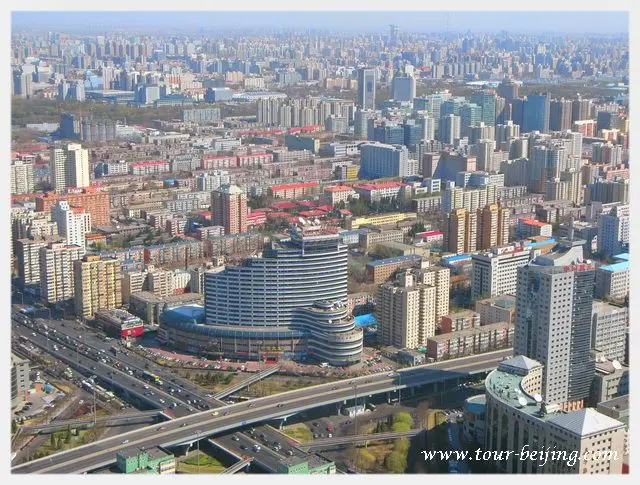 The view below the CCTV Tower