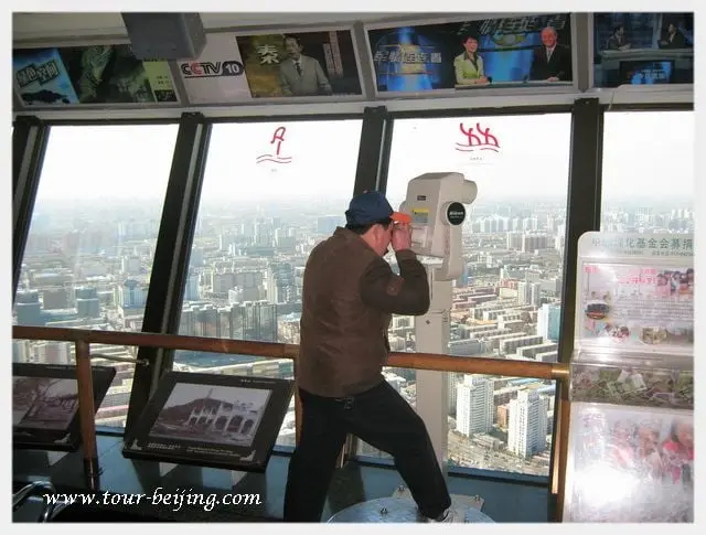 A bird's-eye view of Beijing city