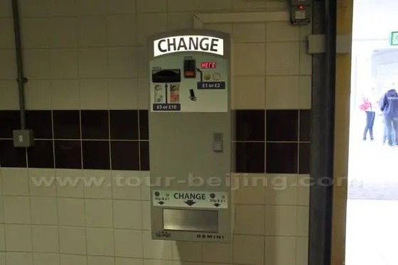 Change for the coins if you don't have the coins of 50 pennies.