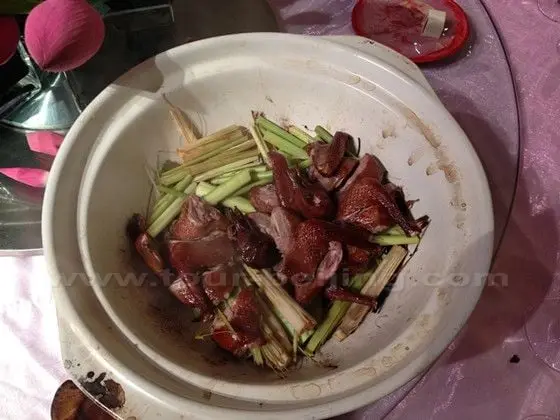 Chef Li's Baked Pigeon with Lemongrass