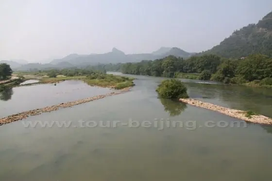 Chongyang Stream is one of the landscape employed to present the outdoor Musical Show - Impression Dahongpao.