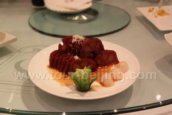 Cold Dish - Sweet lotus root with glutinous rice