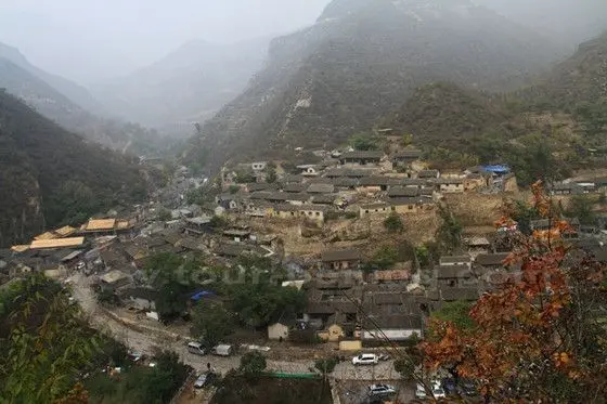 Cuandixia Village perched on the hillside in the north