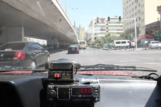 Dashboard And Meter Inside Taxi
