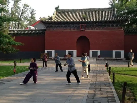 Doing Tai Chi in Beihai Park in the early morning, Beijing