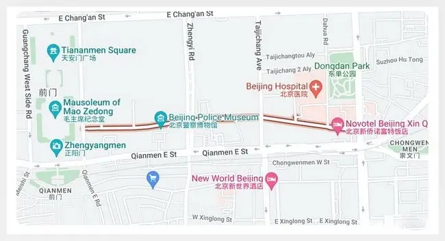 The 1500 m Dong Jiao Min Xiang (Google)