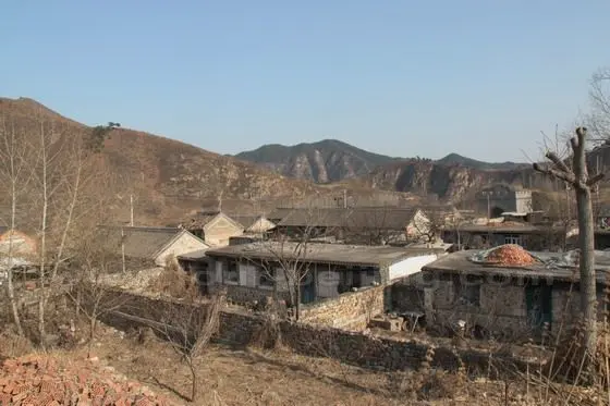 Each family has a stone courtyard in the village.