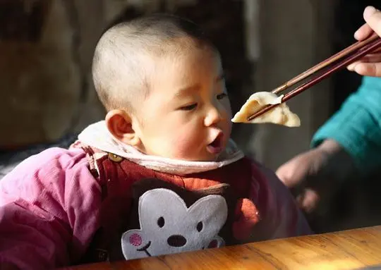 Eating Jiaozi (Dumplings)