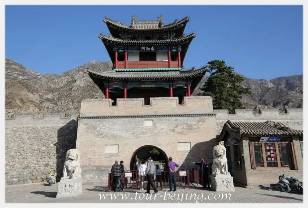 The south gate to the fortress temple