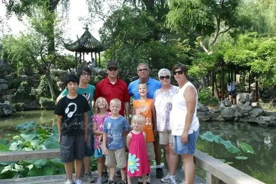 Family at Lingering Garden in Suzhou