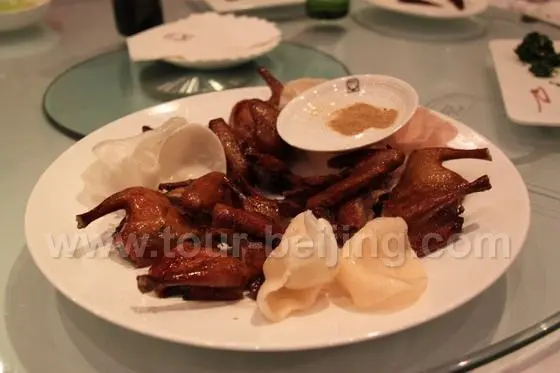 Fried quails