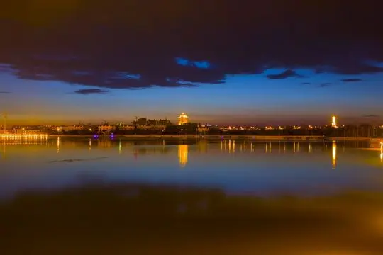 Beihu Park Skyline at Night