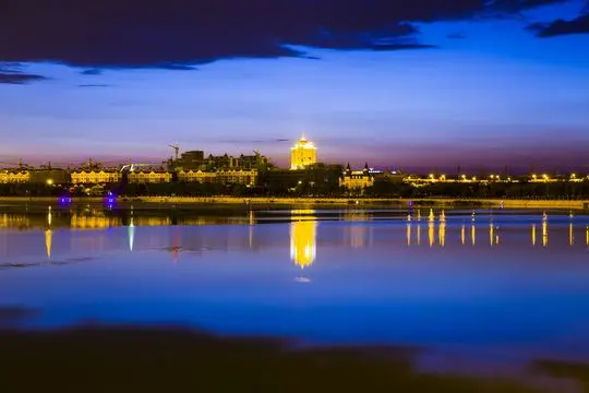Beihu Park Skyline at Night